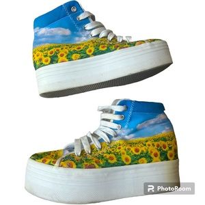 Jeffrey Campbell The HOMG Sunflower Platform Sneaker jc replay us womens size 8